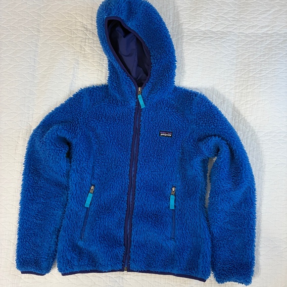 Patagonia Jackets & Blazers - Patagonia Retro-X Fleece Hoodie Cardigan,  Women Small, Oasis Blue, EUC